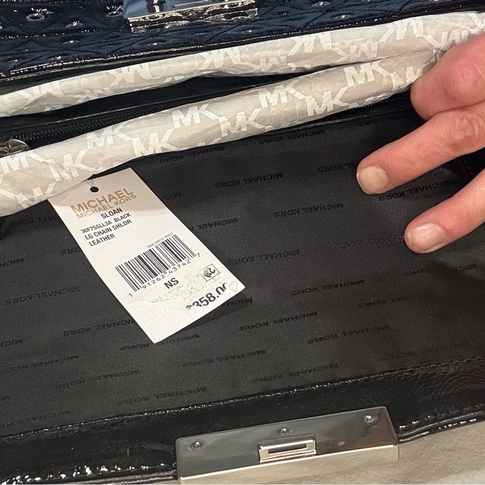 Michael Kors Black and Silver Women's Bag - Picture 5 of 14